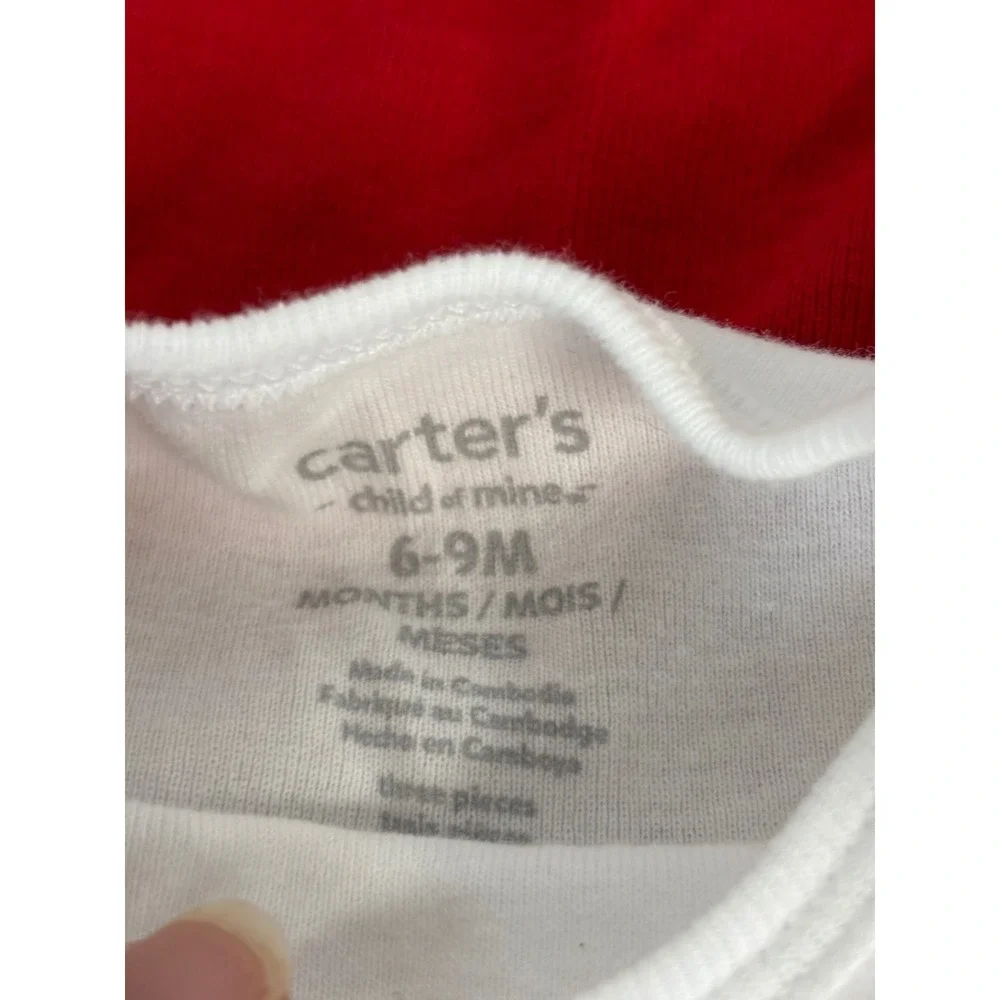 Carters Baby Boy Christmas Avengers Bodysuit Sweatshirt 5 pc Lot 6-9‎ Months